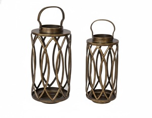 Farol de Vela con Asa, Diseño Nórdico Decorativo de Metal, Faroles Elegantes de Lujo para Decoración Navideña del Hogar y Fiestas - Product Image 5