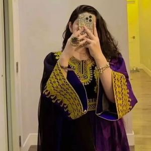 Vêtements traditionnels faits à la main robe afghane haute qualité meilleur matériel afghan Vintage femmes robes 0711 - Product Image 3