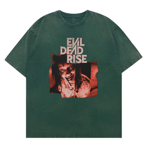 T-shirt unisexe d'horreur Evil <span class=keywords><strong>Dead</strong></span> <span class=keywords><strong>Rise</strong></span> avec graphisme vieilli, décontracté, pour Halloween, style film, 2026 - Product Image 5