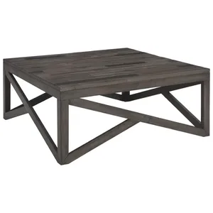 Table basse de nouveau style de conception populaire avec la taille adaptée aux besoins du client de forme de dessus en bois - Product Image 1