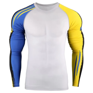 Camiseta Deportiva de Manga Larga Unisex Transpirable con Protección Solar UPF50+, de Secado Rápido y Compresión, para Gimnasio, Fitness, MMA, con Impresión Personalizada por Transferencia de Calor - Product Image 5
