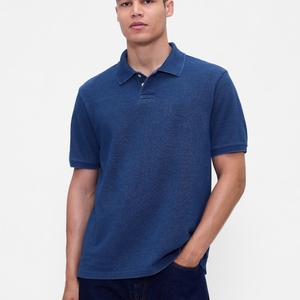Polo pour homme en coton premium, col classique, style décontracté chic, confortable et élégant pour tous les jours. - Product Image 2