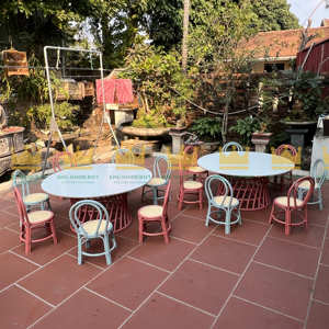 Juego de alquiler de sillas y mesas para niños de ratán rústico Wonderland | Boho Chic Party & Event Furniture para celebraciones memorables - Product Image 4