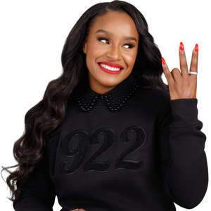 Sólido 1922 Chenille sudadera suave Premium algodón cuello redondo bordado Sigma Gamma Rho hermandad ropa mujer ropa universitaria - Product Image 6