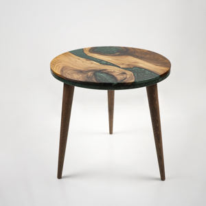 Mesa de centro de epoxi y madera hecha a mano con diseño único de resina, ideal para una decoración elegante del hogar a precios mayoristas - Product Image 2