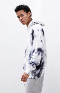 Sweat à capuche pour hommes Tie-Dye vierge de haute qualité sweats à capuche en coton hommes Logo personnalisé Streetwear pull ensemble de sweat à capuche Tie Dye - Product Image 6