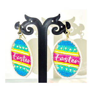 Pendientes de cuentas étnicas románticas coloridas para cuentas de semillas de mujer para aniversario a la venta Compre ahora a un precio asequible - Product Image 1