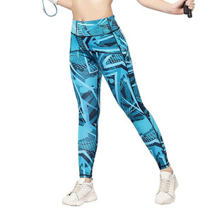 Wholesale Customized High Waisted Gym Yoga <b>Leggings</b> for Women Plus Size Solid <b>Pattern</b> Mid Waist Pants - Product Image 5