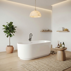 Salvere Model FW-7731-67 Modern Acrylic Freestanding Style with Eco-Friendly Design for Indoor <b>Bathroom</b> Use - Product Image 4