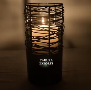 2026 Grand Tall <b>Cage</b> Candle Holder With Vintage Appeal And Sturdy Metal Finish Perfect For Stylish Homes Events And Cozy Corners - Product Image 1