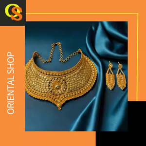 Boucles d'oreilles collier fantaisie serties de boucles d'oreilles collier de style tendance plaqué or 22 carats à vendre par les exportateurs - Product Image 3