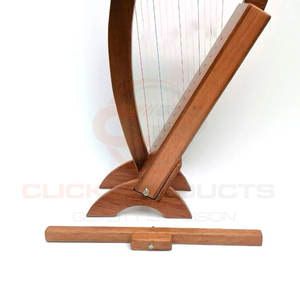 Wholesale 15-String Irish Harp Premium Quality Rosewood Customizable Wooden Instrument with Free <b>Bag</b> - Product Image 6