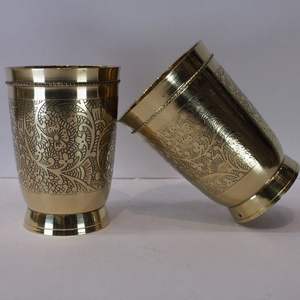 100% verres martelés en métal pur cuivre nouveau Design verres gaufrés écologiques meilleure qualité poli inde pour bars maisons - Product Image 5