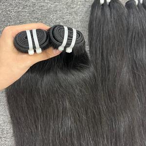 Cabello Remy camboyano liso Natural 100%, cabello crudo vietnamita tejido de un donante, cabello humano de alta calidad - Product Image 3