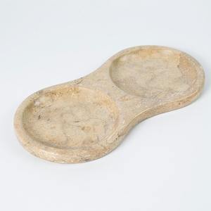 Élégant plateau de salle de bain en marbre blanc naturel parfum soin de la peau savon maquillage stockage décoratif vanité organisateur pour usage domestique - Product Image 6