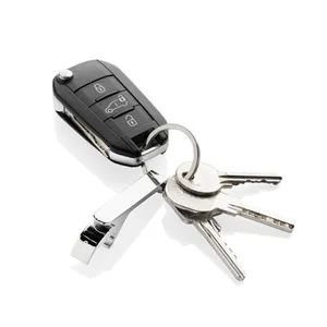 Porte-clés et mousquetons promotionnels durables RCS, tire-bouchon en zinc et porte-clés - Product Image 4