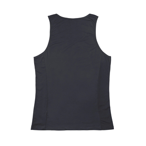 Débardeur de sport fitness unisexe personnalisé noir solide sans couture spandex maille maillot de corps T-Shirt taille XL respirant imprimé tricoté - Product Image 2