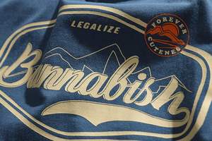 เสื้อยืดลำลองแนวสตรีทผ้าคอตตอน100% โลโก้ด้านหน้าทรงหลวมเข้ารูป - Product Image 5