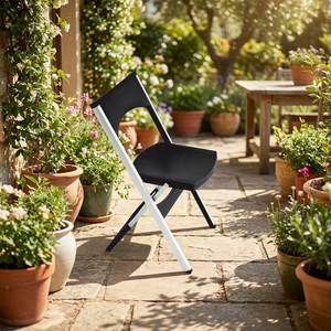 Sassari Portable Teak and HDPE Outdoor Folding <b>Chair</b> Foldable Patio and Event Furniture - Product Image 2