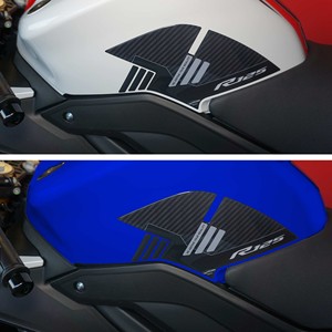 Pegatinas 3D para almohadilla de tanque Yamaha R125 2019-2022 Accesorio de cubierta de tanque compatible - Product Image 2