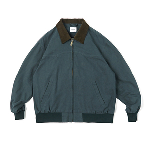 OEM Custom logo 2024 Men's <b>Canvas</b> <b>Jacket</b> Vintage Casual Workwear <b>Jackets</b> Custom <b>Canvas</b> Corduroy Neck Men Work <b>Jacket</b> - Product Image 4