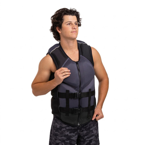 Gilet de sauvetage flexible pour adultes, gilet de protection pour sports nautiques avec boucles à dégagement rapide, fermeture éclair avant pour le wakeboard et le jet ski - Product Image 5