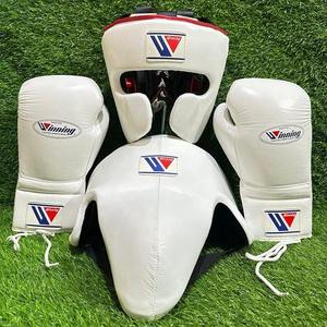 Ensemble de boxe professionnel de haute qualité, sur mesure, en cuir véritable, neuf, pour l'entraînement et le sparring en arts martiaux - Product Image 1