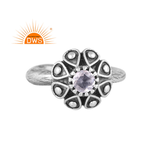 Hot selling oxidized sterling <b>silver</b> natural Crystal Quartz gemstone <b>ear</b> <b>cuff</b> earring custom jewelry manufacturer - Product Image 1