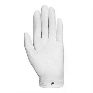 Guantes de golf unisex OEM Material de cuero genuino blanco y negro Cuero suave para tamaños de mano Hecho en Pakistán - Product Image 5