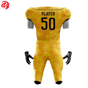 Sublimación Impreso Último diseño Camiseta de fútbol americano Nuevo diseño Servicio OEM Hombres Tops de fútbol americano - Product Image 2