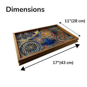 Bandeja de Servicio de Diseño con Recubrimiento de Esmalte de Madera MDF, Bandeja de Mesa de Alta Calidad para Hoteles y Restaurantes - Product Image 3