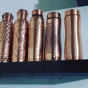Bouteille d'eau isolée en acier inoxydable et cuivre pour le sport en plein air, gourde isotherme portable, vente de bouteilles en cuivre isolées - Product Image 2