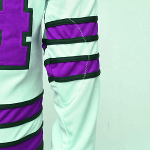 Camiseta de hockey sobre hielo de diseño personalizado 100%, material transpirable, camiseta de entrenamiento de alta calidad con impresión de nombre de equipo OEM - Product Image 6