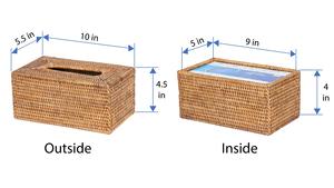 <b>Rattan</b> Rectangular Tissue Box Cover Handmade <b>Storage</b> Box Eco-Friendly Natural Home and Home Decor Wholesale from Vietnam - Product Image 5