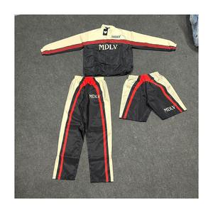 Conjunto Cortavientos Ligero de Invierno con Logotipo Personalizado, 100% Poliéster, Chaqueta y Pantalones Cortos para Hombre, Cintura Elástica, Resistente al Viento - Product Image 4