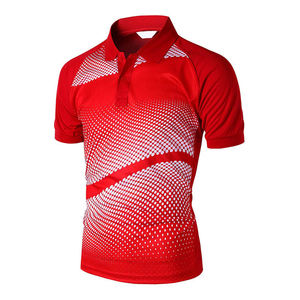 Polo de golf de manga corta de diseñador para hombre, Polo de poliéster bordado en blanco personalizado con camisetas de polo de impresión digital - Product Image 1