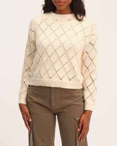 Cárdigans de punto con estilo para mujer Explore Pullover y suéteres recortados para Otoño-Invierno en lana y algodón - Product Image 1