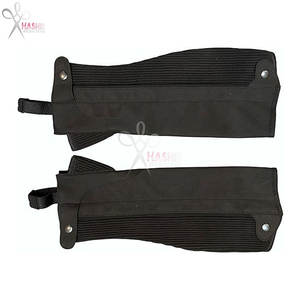 Polainas Ecuestres Negras Premium Unisex para Adultos, de Cuero Sintético Amara, con Cierre de Cremallera, HASHIR INTERNATIONAL - Product Image 2