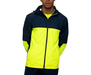 Veste coupe-vent à capuche pour homme de qualité supérieure, style hip-hop, légère, couleurs contrastées, prix 100% nylon - Product Image 1