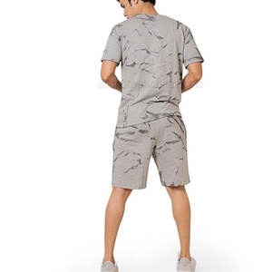 กางเกงขาสั้นและเสื้อเชิ้ตลำลองผ้าฝ้ายผู้ชายสำหรับฤดูร้อน-ตัวเลือกการออกแบบที่กำหนดเอง - Product Image 2