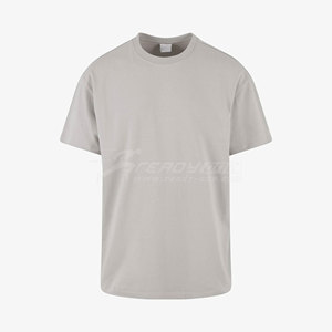 Camisetas de punto de algodón 100% para hombre, venta al por mayor, lavada con ácido Vintage camiseta pesada de alta calidad, logotipo personalizado de gran tamaño, 100% algodón - Product Image 3