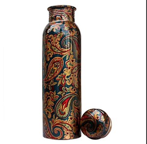Ayurveda Benefits 32oz Bouteille d'eau en cuivre Vente en gros et haute qualité Gym Bouteilles d'eau en cuivre - Product Image 3