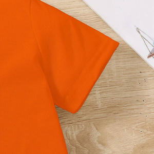 Camisetas de Algodón de Manga Corta con Cuello Redondo, Tejidas y Estampadas al por Mayor, de Alta Calidad, Casuales y Cómodas para Niñas - Product Image 5
