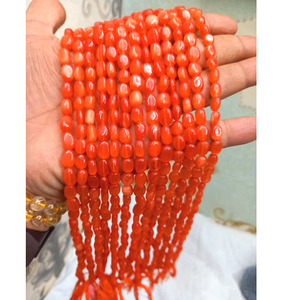 ลูกปัดทรงรีโมนาลิสาหลากสีสวยงามขนาด8มม. ยาว14นิ้วลูกปัดหลากสีแวววาวสำหรับทำเครื่องประดับสำหรับผู้หญิง - Product Image 3