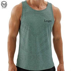Camiseta sin mangas de entrenamiento de secado rápido para hombre con logotipo personalizado, camiseta sin mangas para culturismo, camiseta sin mangas para gimnasio, camiseta sin mangas para hombre - Product Image 1