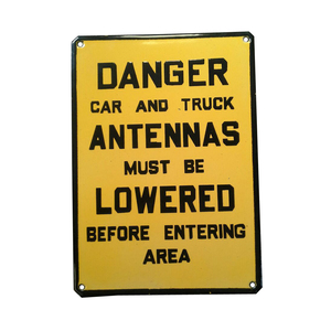 Top Selling Vintage Porcelain <b>Enamel</b> <b>Sign</b> Die Cut Metal Wall Plaque Screen Printed Retro Decorative <b>Sign</b> - Product Image 1