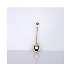 Cubiertos de latón de alta calidad, cuchara de helado con esmalte brillante para el hogar, juego de cubiertos de latón de tamaño personalizado - Product Image 6