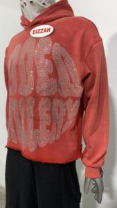 Suéter de algodón de gran tamaño 100% para hombre, sudaderas con capucha de carga bordadas con logotipo personalizado para estampado de farol, ropa de calle con capucha de talla grande - Product Image 3