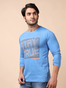 Camiseta Irisblue clásica cómoda para hombre, ropa informal de algodón 100%, manga larga y cuello redondo, estampado de moda y versátil - Product Image 5