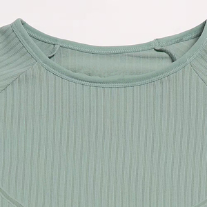 Camiseta Corta de Manga Corta para Mujer, Talla Grande, con Logotipo Personalizado, Primavera, Algodón Premium, Spandex, Ecológica - Product Image 6